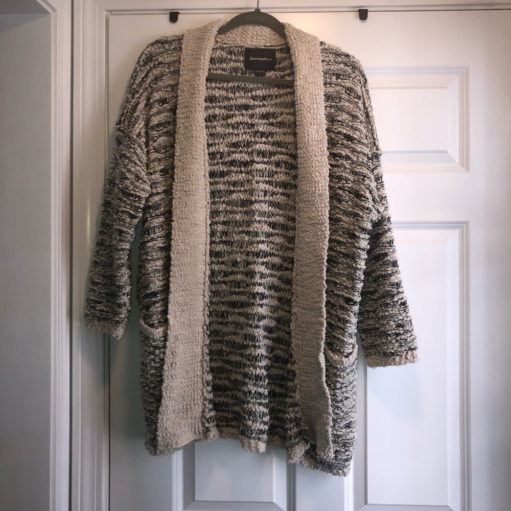 Multi-colored long cardigan
